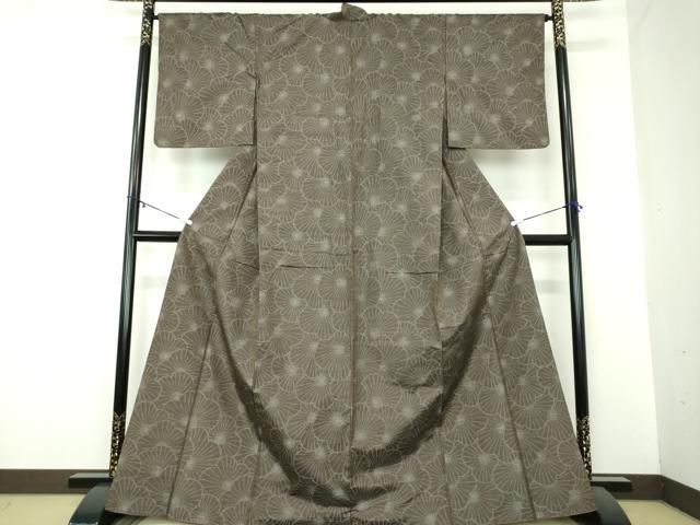 平和屋着物 本場大島紬 7マルキ 総絣 梅尽くし 正絹 ps