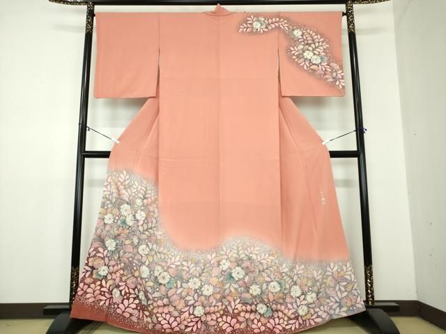 平和屋着物○越後十日町の一流染匠 桐屋・翠山工房 訪問着 絞り 辻が花