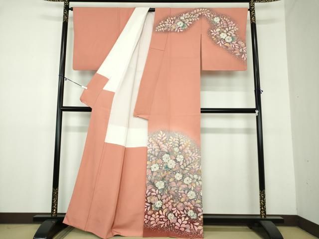 平和屋着物○越後十日町の一流染匠 桐屋・翠山工房 訪問着 絞り 辻が花