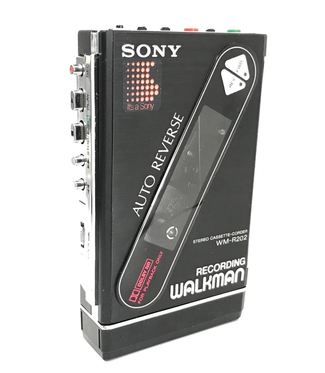 MR-01482 整備品 SONY ウォークマン WM-R202 電池ボックス付き マットブラック