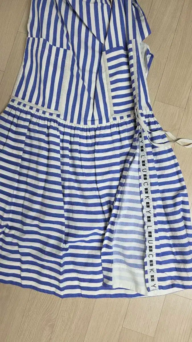  287 ラッキーシュエトゥ ストライプ セーラー ONE PIECE 長袖 七分袖 その他