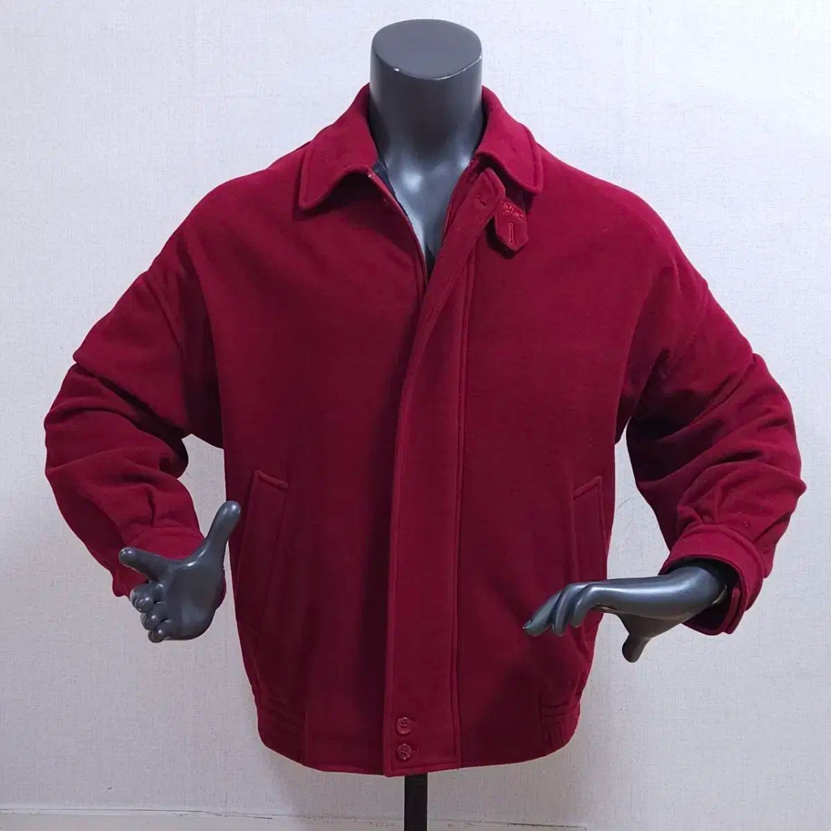 ワイン色 ウール ジャケット メンズ