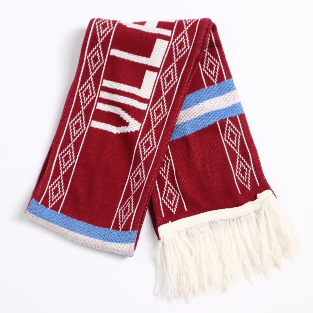 80s 90s UMBRO Made in England イギリス製 アストンヴィラ ASTON VILLA プレミアリーグ マフラー ストール