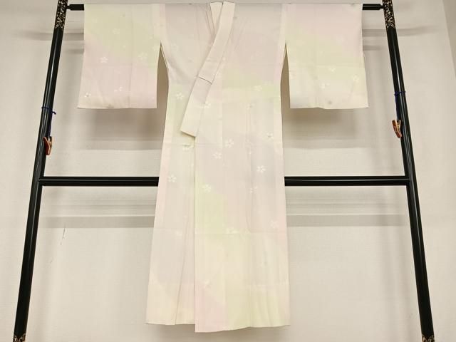 平和屋着物●長襦袢　無双仕立て　舞桜　正絹　逸品　AABC5192zg 平和屋着物○長襦袢 無双仕立て 舞桜 正絹 逸品 AABC5192zg