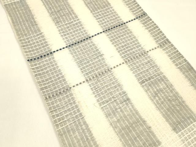 平和屋着物 夏物 六通柄袋帯 格子 正絹 cm