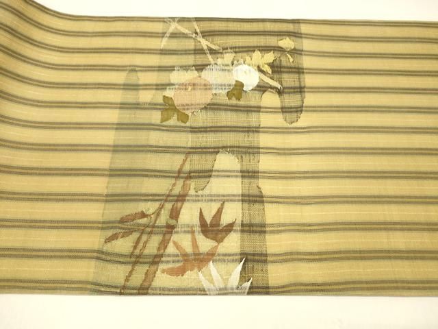 すくい織 草花文