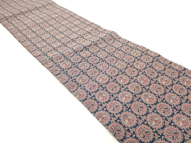 平和屋着物 全通柄 京袋帯 円文白虎朱雀錦 正絹 ob