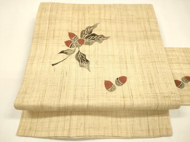 平和屋着物＊人間国宝 芹沢圭介一番弟子 下平清人 夏物 九寸名古屋帯