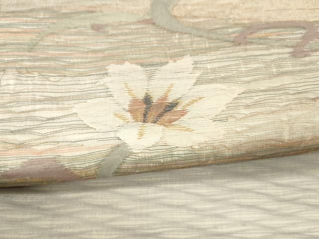 更紗花文 金銀糸