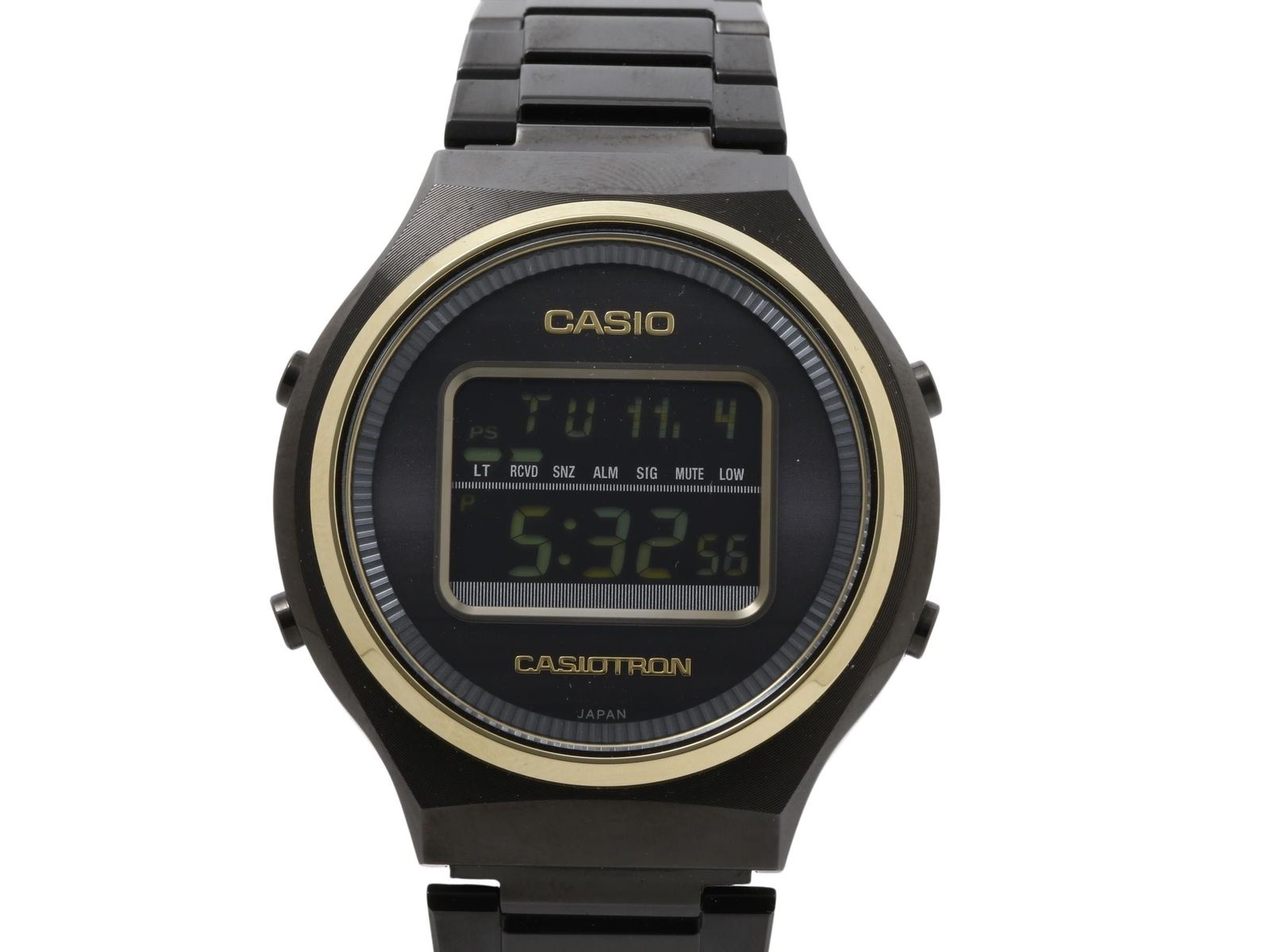 CASIO カシオ 腕時計 カシオトロン TRN50ZE1AJR ブラック ゴールド SS メンズ カシオウオッチ50周年記念モデル デジタル 超