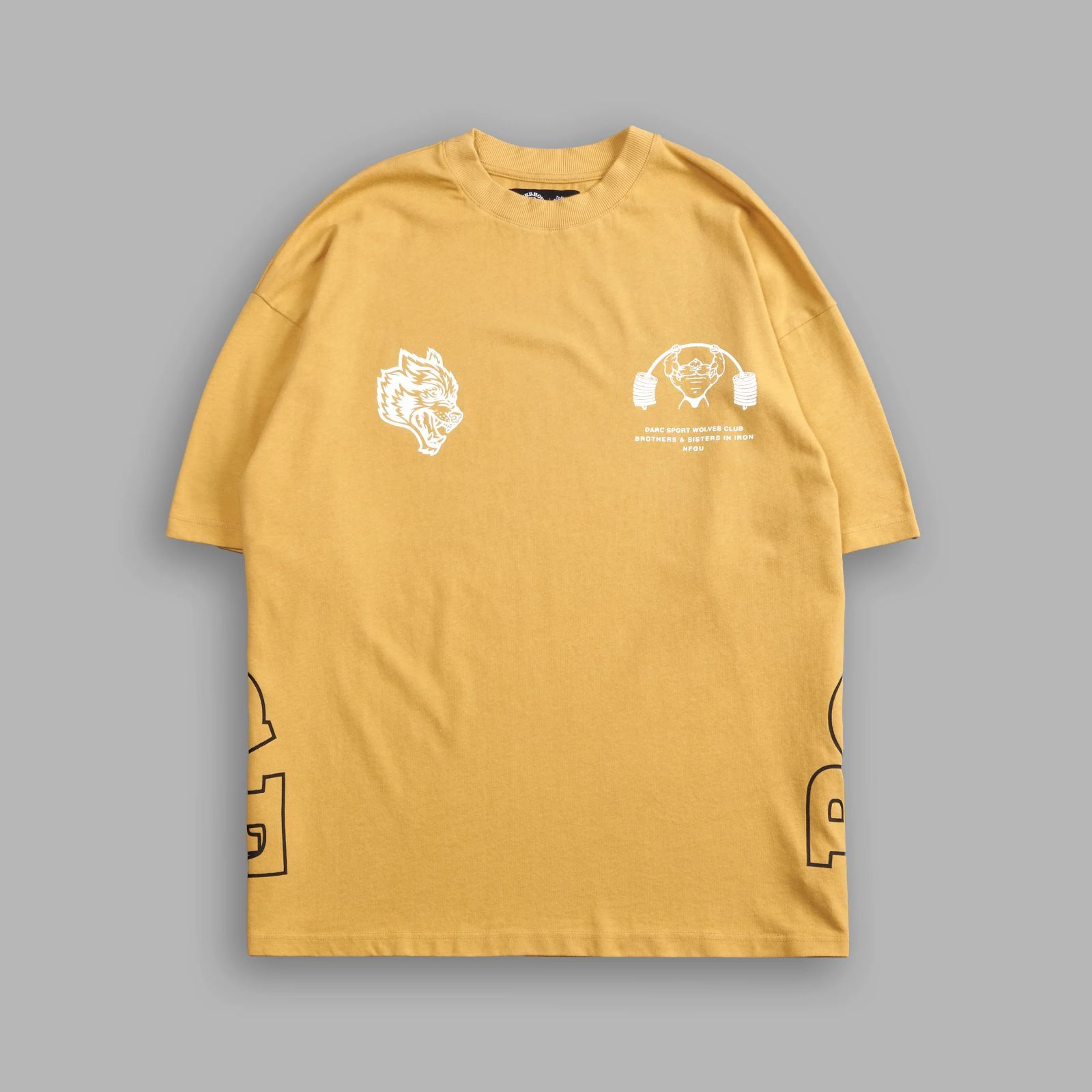 Darc Sport SSDD NFGU Powerhouse Forever Premium Oversized Tee G en Yellow ダルクスポーツ パワーハウスジム フォーエバー オーバーサイズTシャツ ゴールデンイエロー 黄金