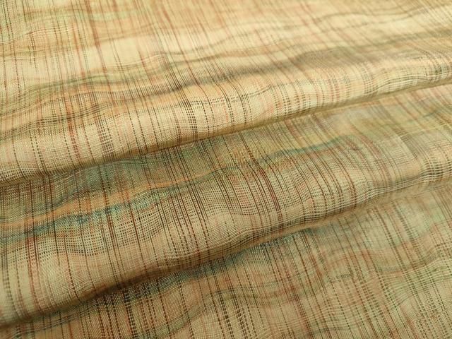 平和屋着物○上質な紬 縞 正絹 逸品 DAAZ0500ps