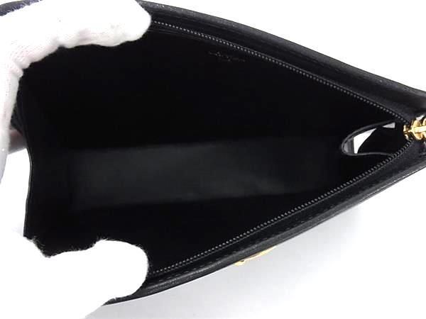 Cartier カルティエ ポーチ パンテール ブラック レザー レディース ゴールド金具 ポーチ バッグ