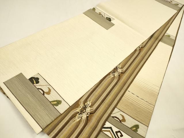 太鼓柄袋帯 すくい織