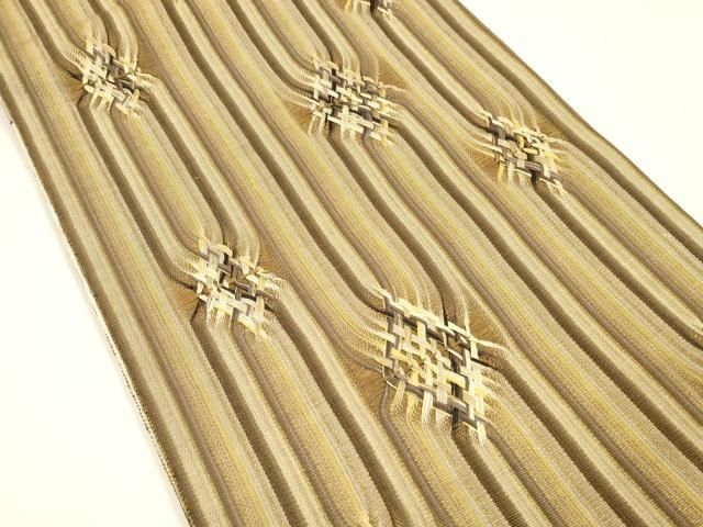 太鼓柄袋帯 すくい織
