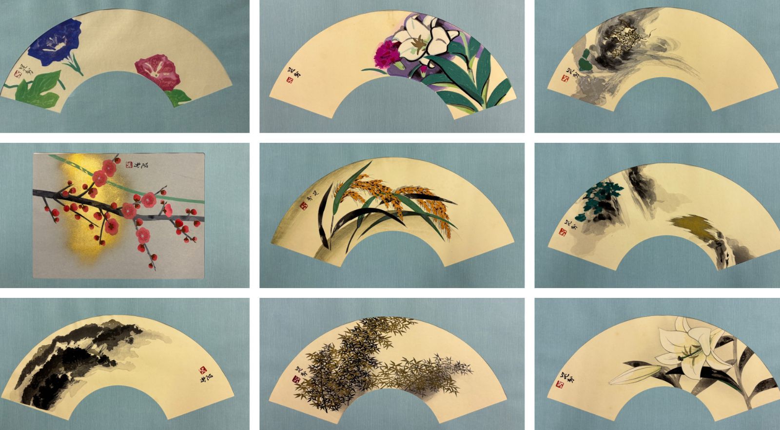 画集】共榮堂版 晁勢 扇面画集 10点 復刻アート 日本画 和の美 - メルカリ