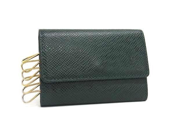LOUIS VUITTON ルイヴィトン キーケース ミュルティクレ6 M30534 エピセア グリーン系 タイガ メンズ 6連 ゴールド金具