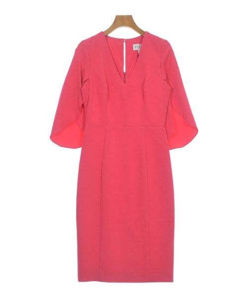 MILLY ミリー　ワンピース　USED M Milly - ミリー ワンピース ひざ丈 タイト アシンメトリー 総柄 シルク