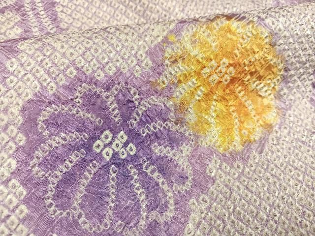 平和屋着物○訪問着 総絞り 草花文 正絹 逸品 AABD3925ph - メルカリ