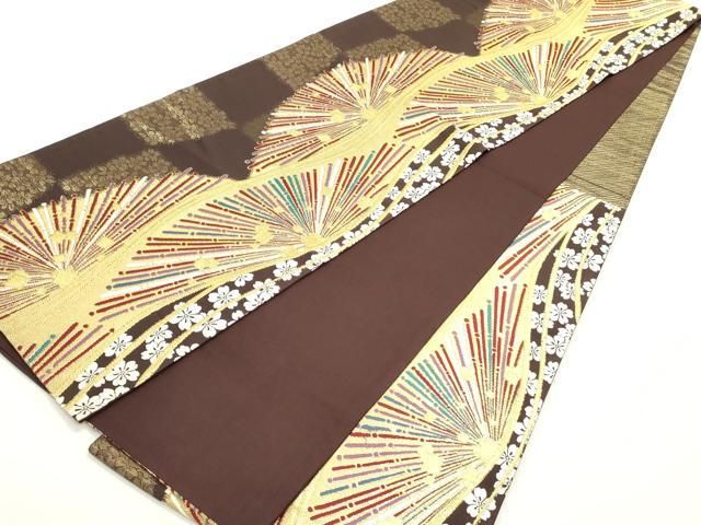 舞桜抽象文 金糸