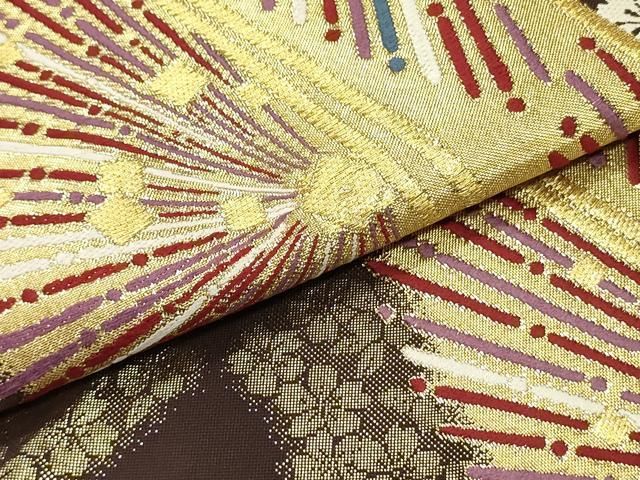 舞桜抽象文 金糸