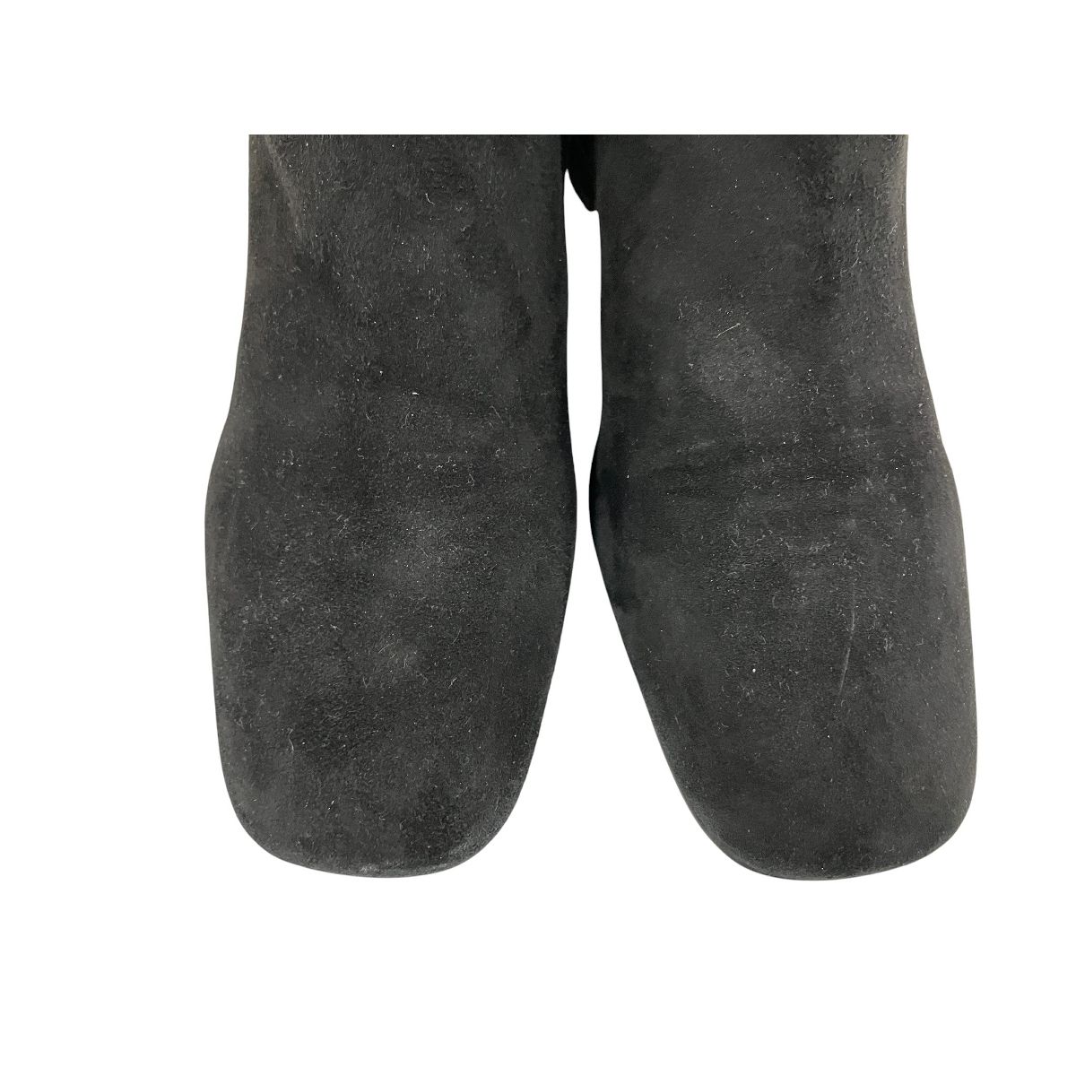 PRADA プラダ スエード ショートブーツ ヒールブーツ ブラック系 38 1 2 約25.5 cm相当 レディース シューズ 靴