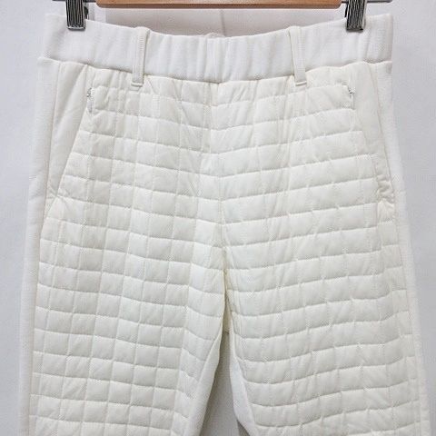新品 アルチビオ キルティングパンツ ダイヤキルト 中綿パンツ サイズ40 白 archivio パンツ 「LADIES」アルチビオゴルフウェア キルティング