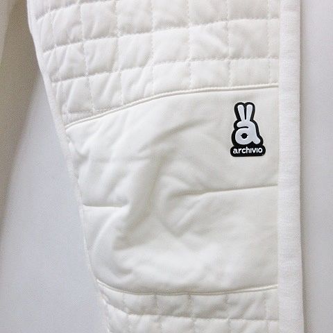 新品 アルチビオ キルティングパンツ ダイヤキルト 中綿パンツ サイズ40 白 archivio パンツ 「LADIES」アルチビオゴルフウェア キルティング