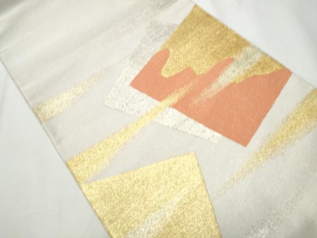 平和屋着物 京の名門 じゅらく謹製 太鼓柄袋帯 綴れ 色紙重ね文 証紙付き 上代38万 正絹 hy