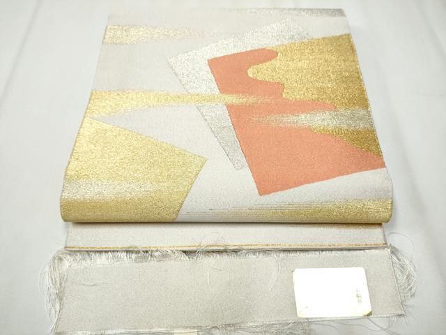 平和屋着物 京の名門 じゅらく謹製 太鼓柄袋帯 綴れ 色紙重ね文 証紙付き 上代38万 正絹 hy