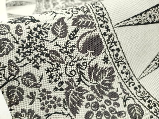  平和屋着物 六通柄袋帯 作家物 更紗花文 金糸 正絹 hy 袋帯 帯