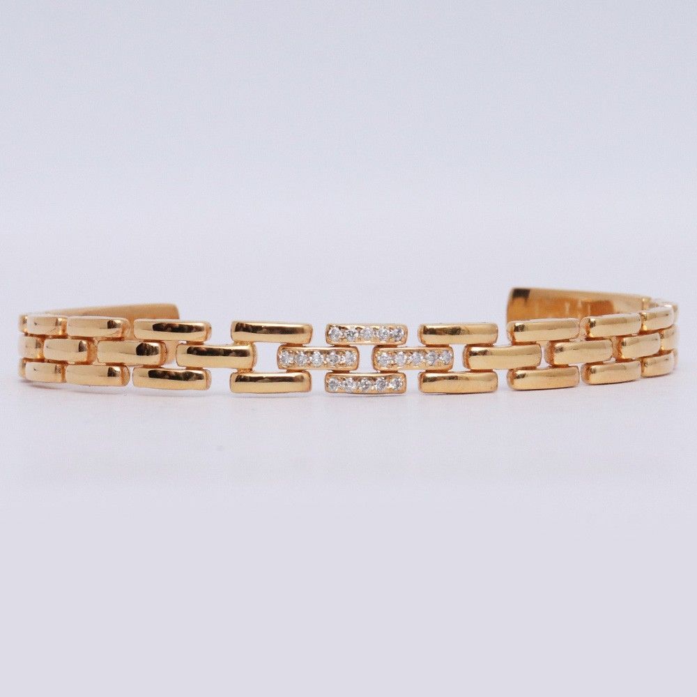 IVXLCDM 3 LINE ARC BANGLE GOLD COATING DIAMOND ゴールド