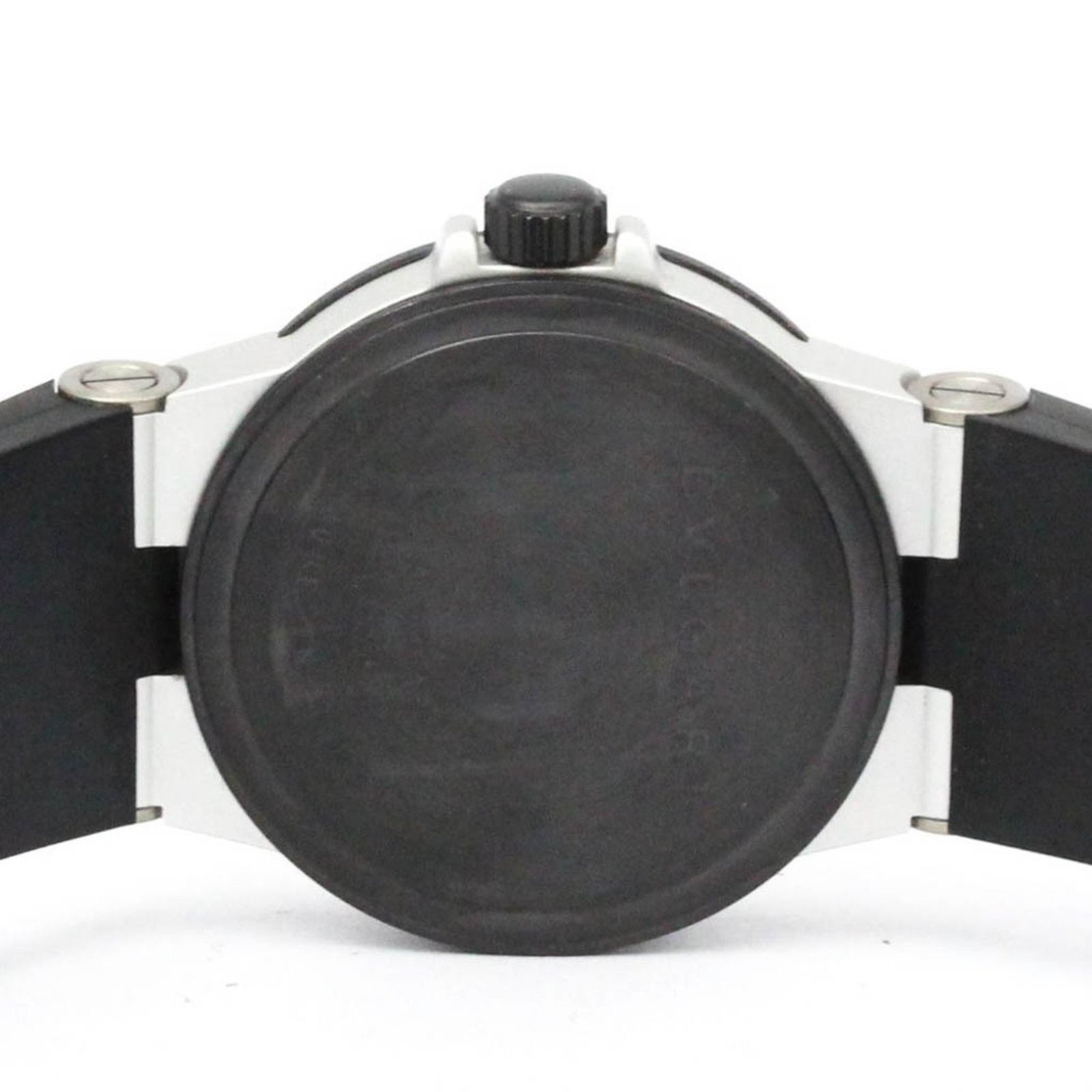  ブルガリ BVLGARI アルミニウム ダイヤモンド ラバー クォーツ レディース 時計 AL 32 TA 腕時計(クォーツ) 腕時計(アナログ)