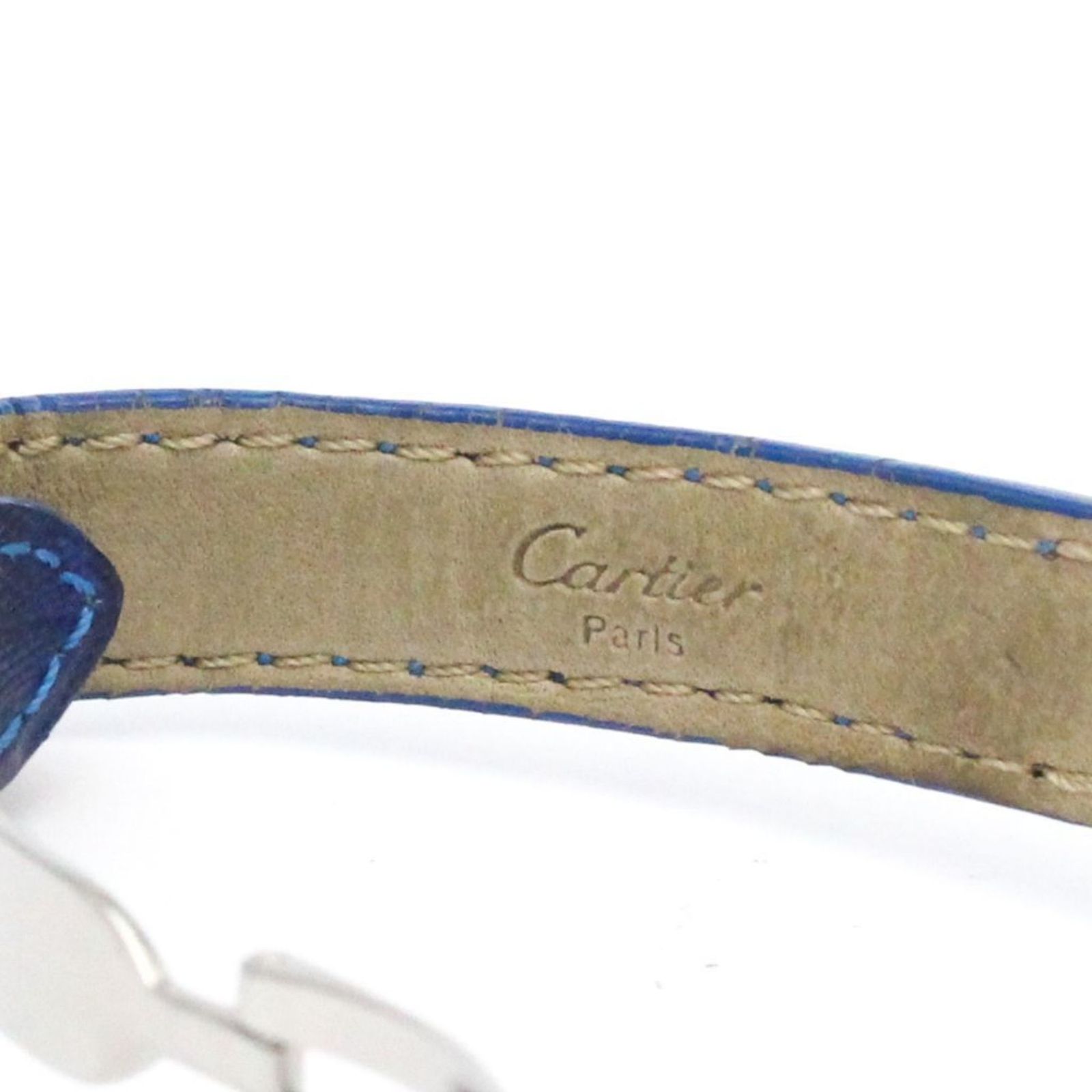  カルティエ CARTIER マストコリゼ シルバー 925 レザー クォーツ レディース 時計 腕時計(クォーツ) 腕時計(アナログ)