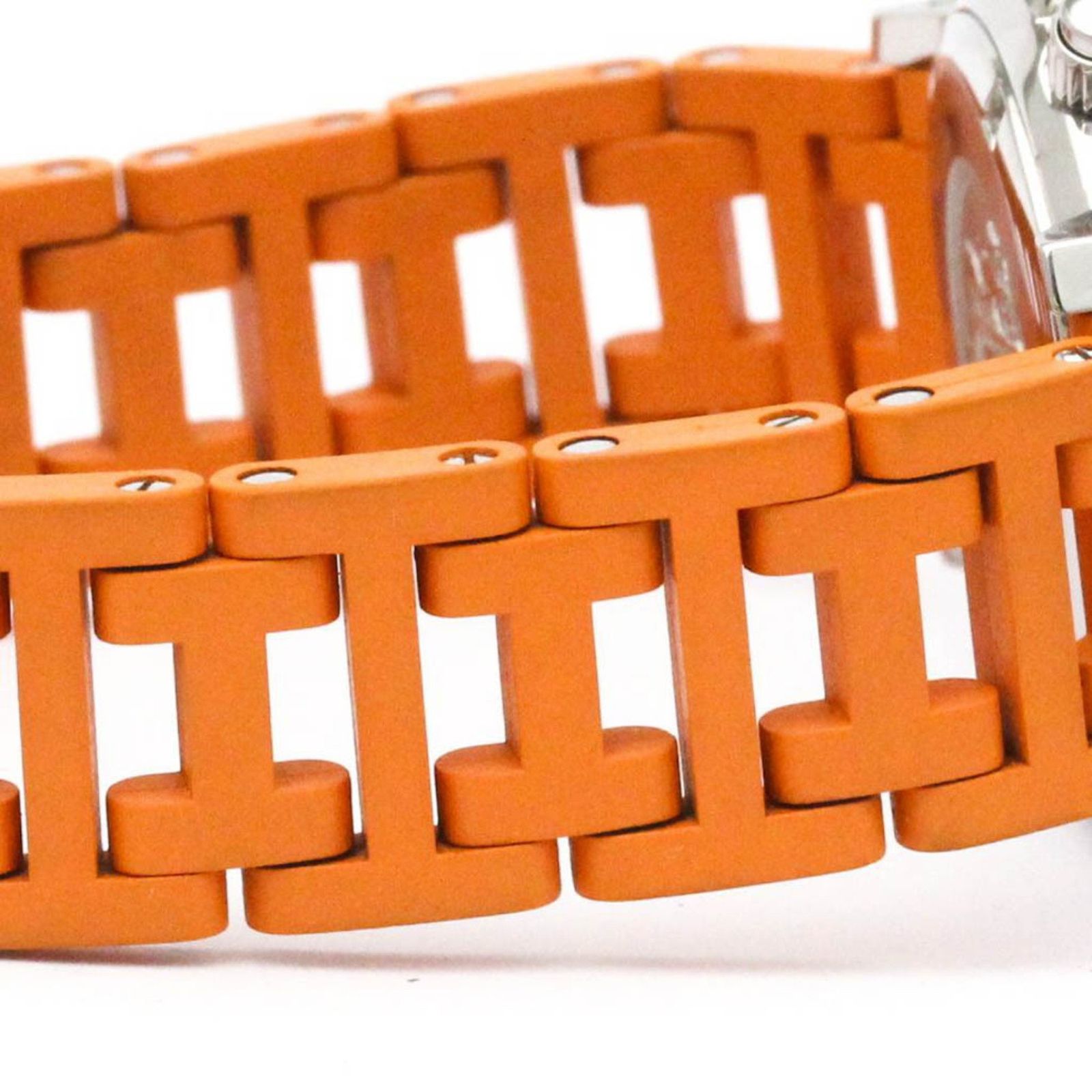 エルメス　クリッパー　ダイバークロノグラフ　ラバーオレンジ　ウオッチ　レディース エルメス (HERMES) クリッパー ダイバー クロノグラフ ステンレス