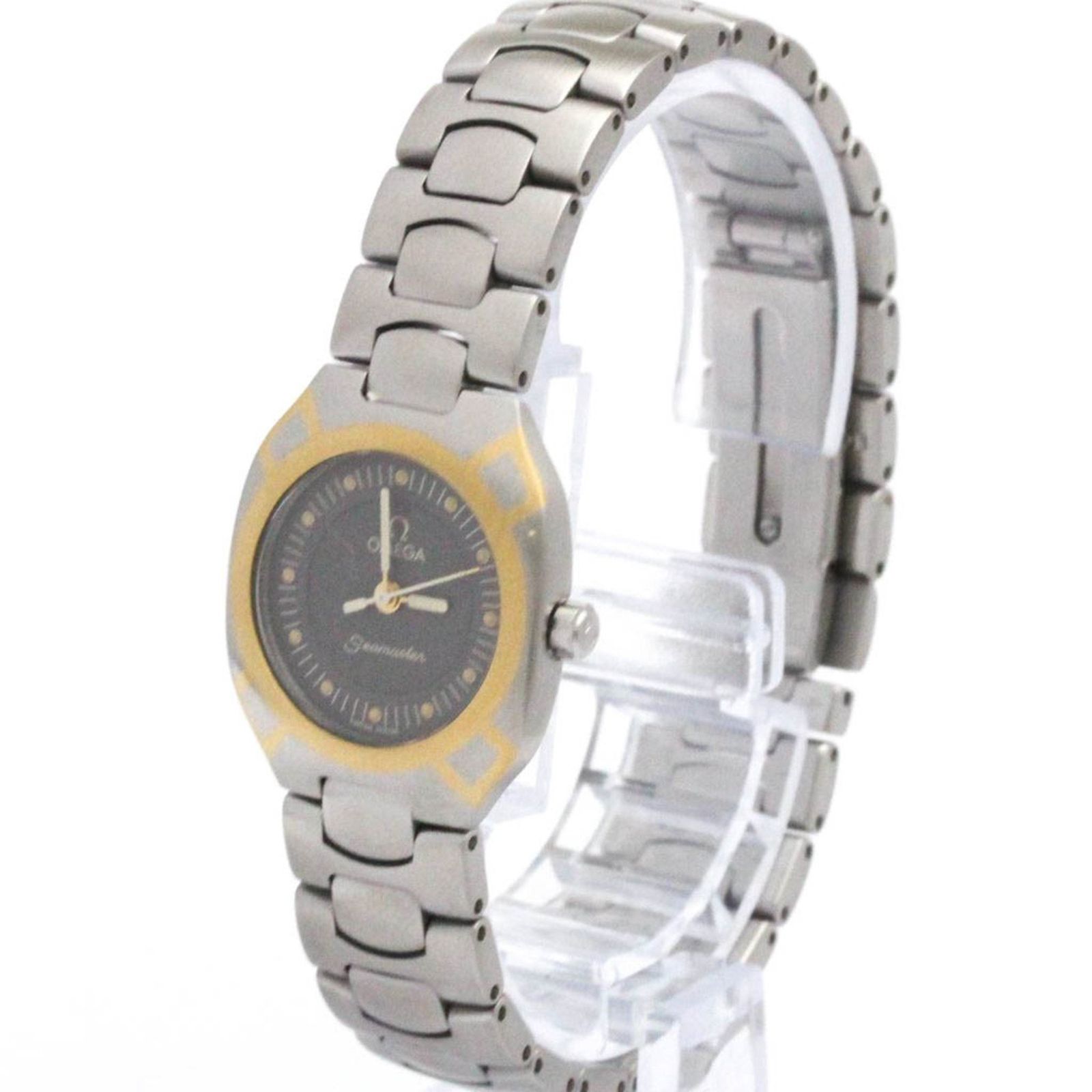 オメガ OMEGA シーマスター K 18 ポラリス ゴールド ステンレススチール クォーツ ユニセックス 時計 2570.40