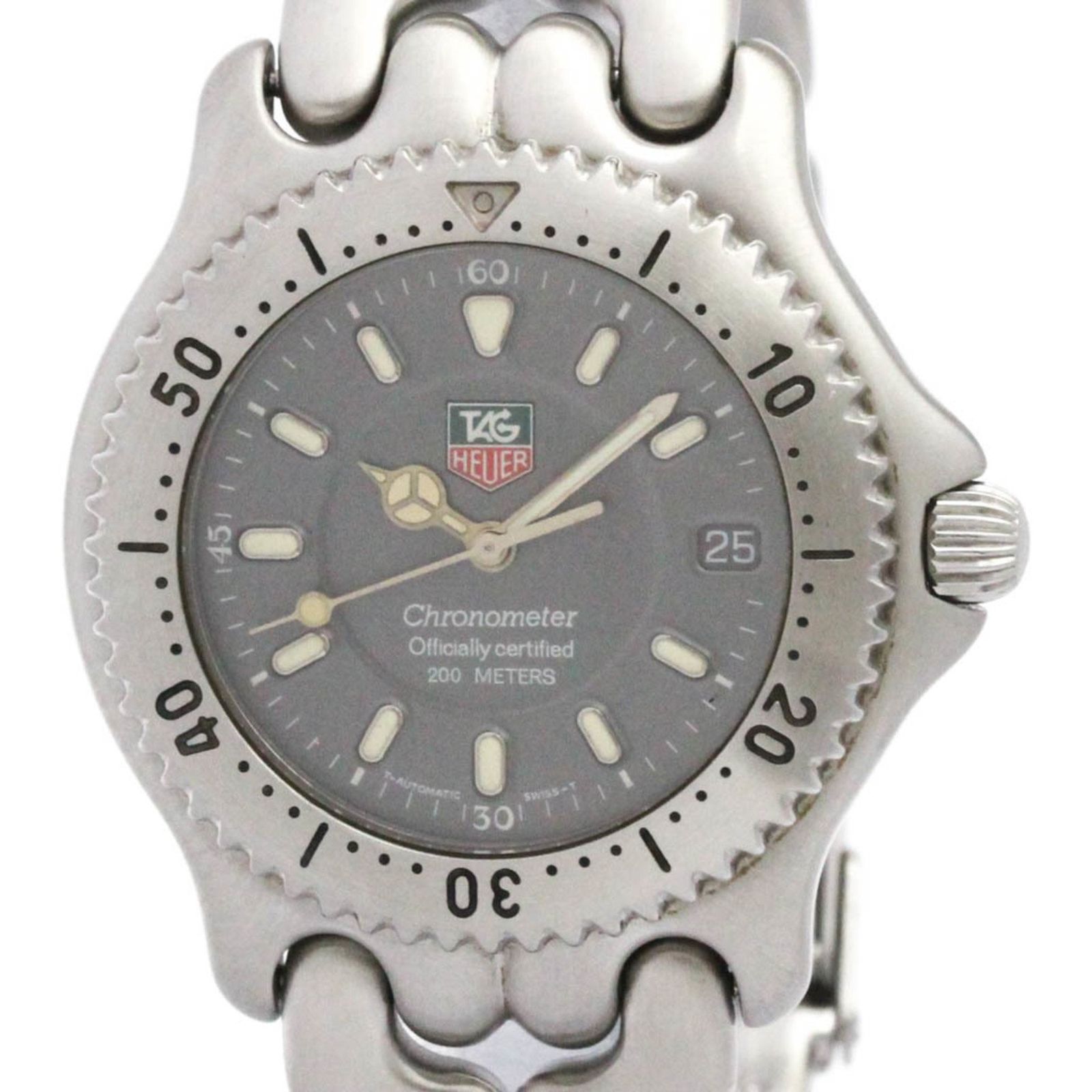 タグホイヤー TAG HEUER セル 200M クロノメーター ステンレススチール 自動巻き メンズ 時計 S89.206 外装仕上げ済み
