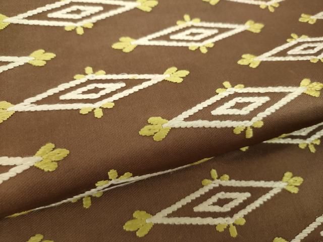 平和屋着物○西陣 河合美術織物謹製 六通柄袋帯 唐織 手織能衣錦 正絹