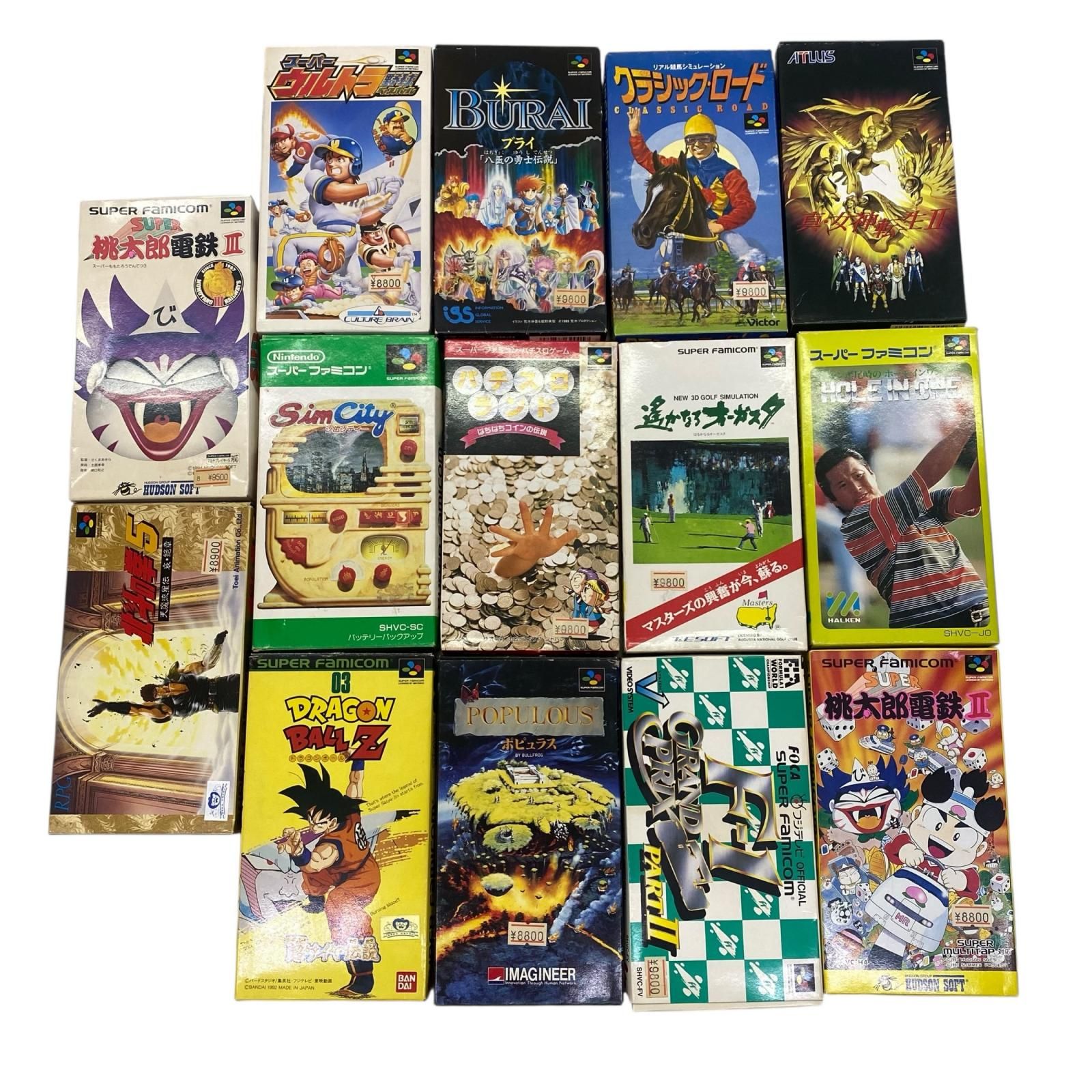 186002 動作未 スーパーファミコン ソフト スーファミ カセット 14点
