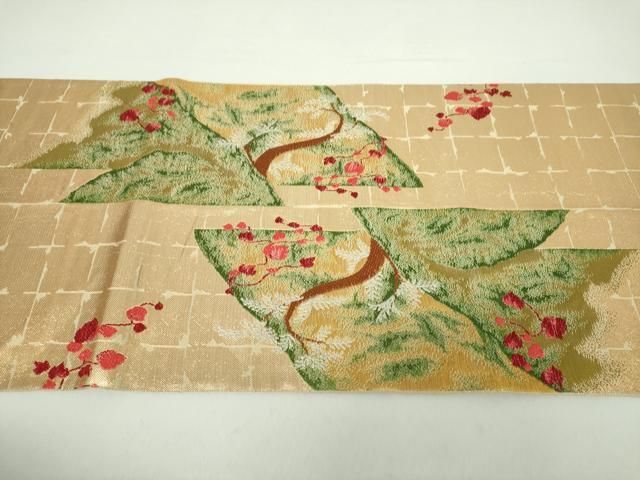 専用帯3216 ●たつむら 大和花瓶錦 高級 正絹 六通 袋帯 専用帯3216 ○たつむら 大和花瓶錦 高級 正絹 六通 袋帯