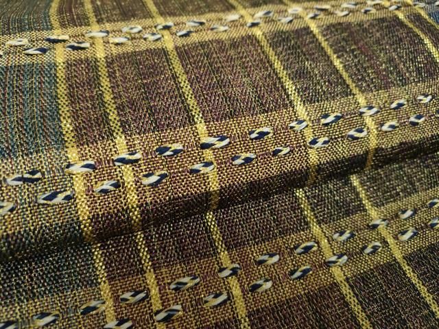 平和屋着物○ひなや工房 くむ・あむ・おる 伊豆蔵明彦 太鼓柄袋帯 横段