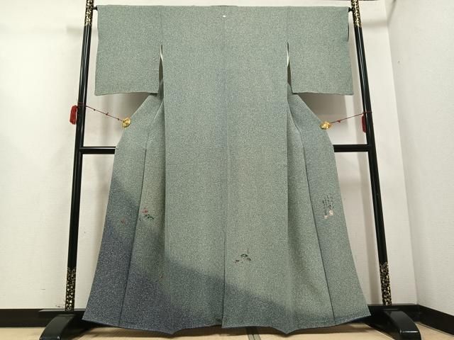 平和屋着物 伝統工芸士 金田今朝男 訪問着 梅松文 たたき染め 正絹 ph