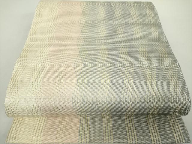 絹 袋帯☆【ひなや工房 くむ・あむ・おる】伊豆蔵明彦 唐組 金糸×紫 お太鼓柄 平和屋着物○ひなや工房 くむ・あむ・おる 伊豆蔵明彦 太鼓柄袋帯