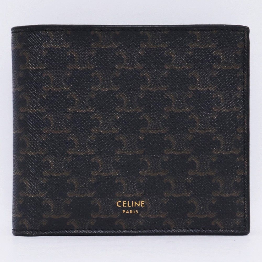 CELINE バイフォールドウォレット トリオンフキャンバス ブラック