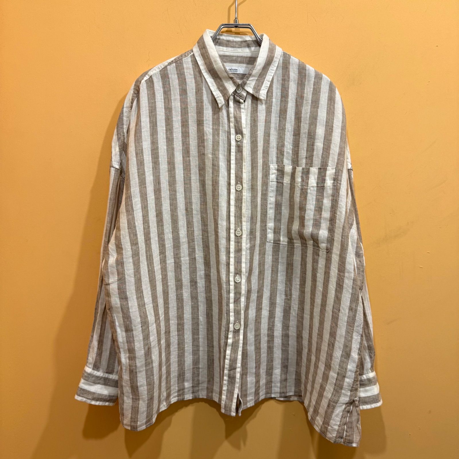 2024SS】 JOURNAL STANDARD relume No.66ストライプフレンチリネン