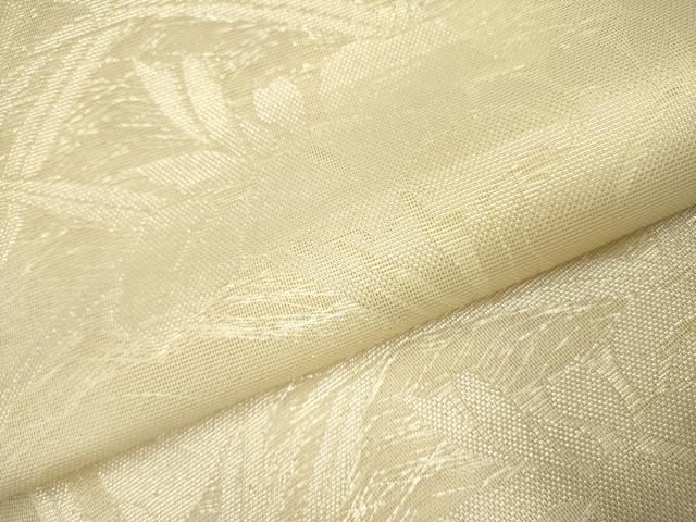 平和屋着物＊夏物　六通柄袋帯　杜若　カキツバタ　銀糸　正絹　逸品　DAAY2990op 平和屋着物＊夏物 六通柄袋帯 杜若 カキツバタ 銀糸 正絹 逸品 DAAY2990op