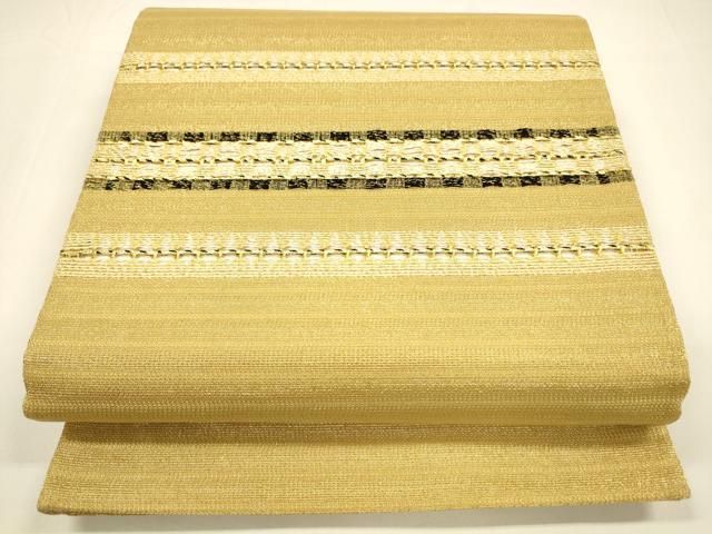 平和屋着物○ひなや工房 くむ・あむ・おる 伊豆蔵明彦 組織 太鼓柄袋帯