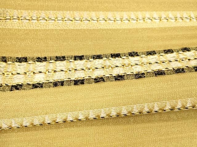 平和屋着物○ひなや工房 くむ・あむ・おる 伊豆蔵明彦 組織 太鼓柄袋帯