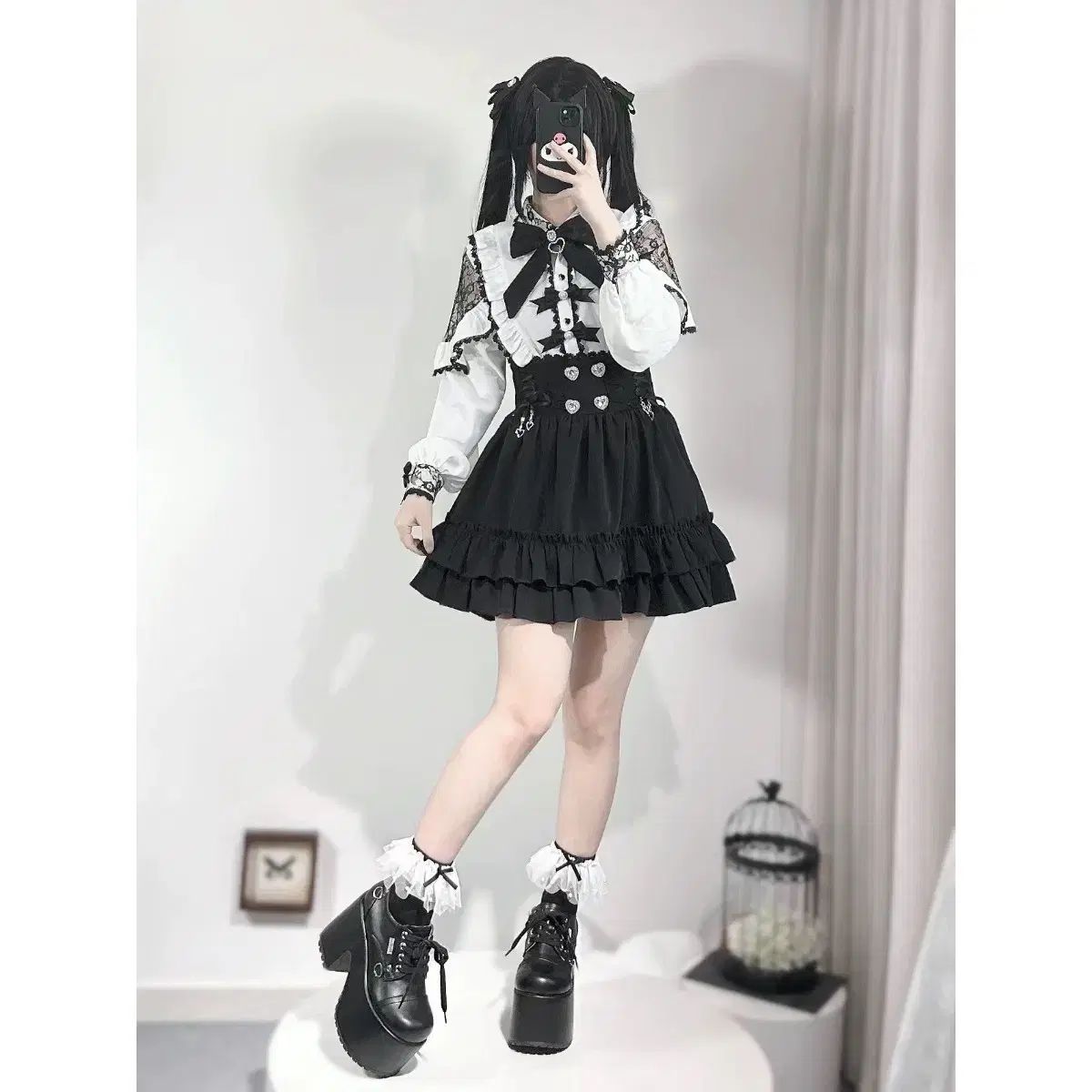 ブラック ゴスパンク セットアップ