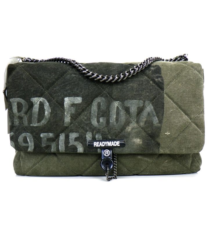 レディメイド READYMADE BIG CHAIN BAG RE-CO-KH-00-168 キルティング クリップ チェーン ストラップ ショルダー バッグ n9849